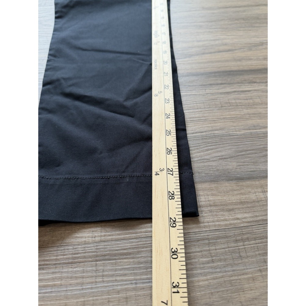 Iman Global Chic Navy Black Pull On Stretch Pants Straight Leg Womens Large NWT - Picture 6 of 7